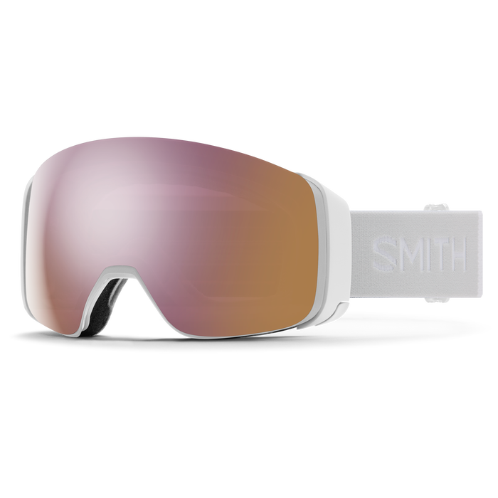 Smith 4D Mag Goggle WHITE ROSE SKI SNOWBOARD GREAT VISION