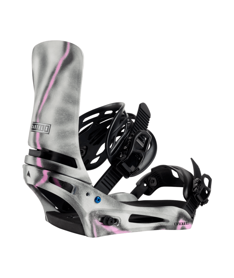 Burton Cartel X Snowboard Bindings 2025  gray pink