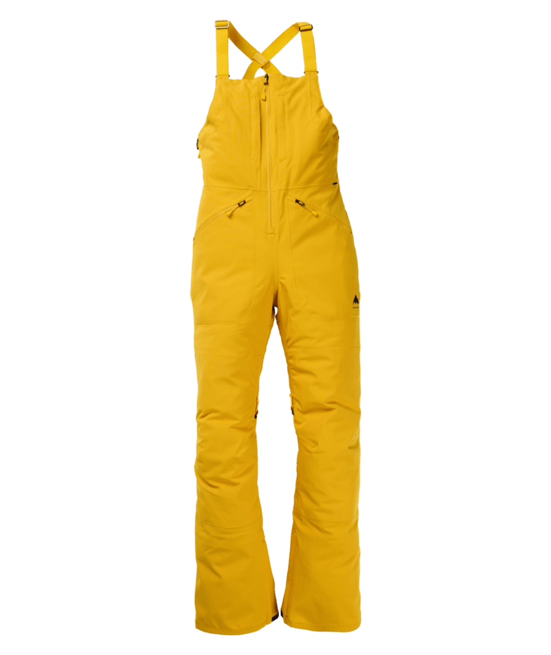 Burton Reserve Stretch Bib Womens Pants golden rod orange yellow