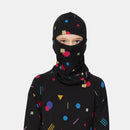 Le Bent Kids Confetti Midweight Balaclava merino bamboo bright pattern child grommit