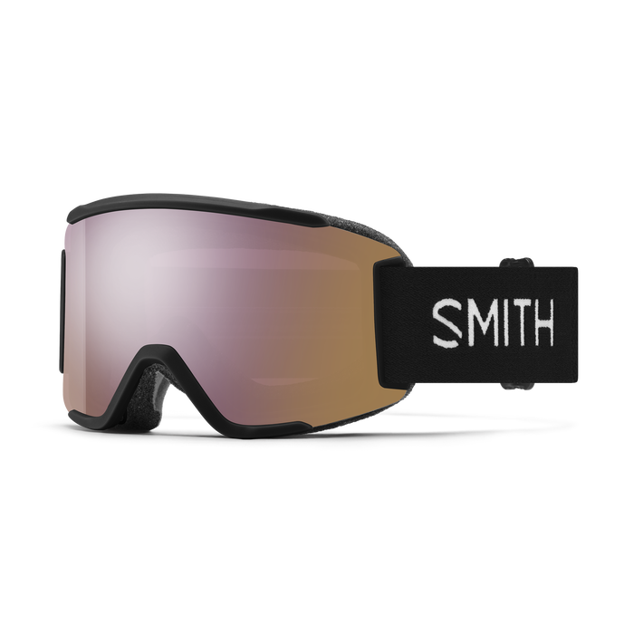 Smith Squad S Goggle black everyday rose gold mirror ski snowboard snow mask womens small fit extra lens japan low light everyday