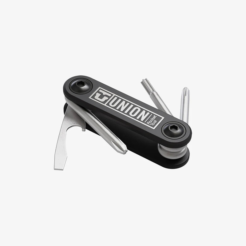 union pocket tool black bottle opener philips head slot 